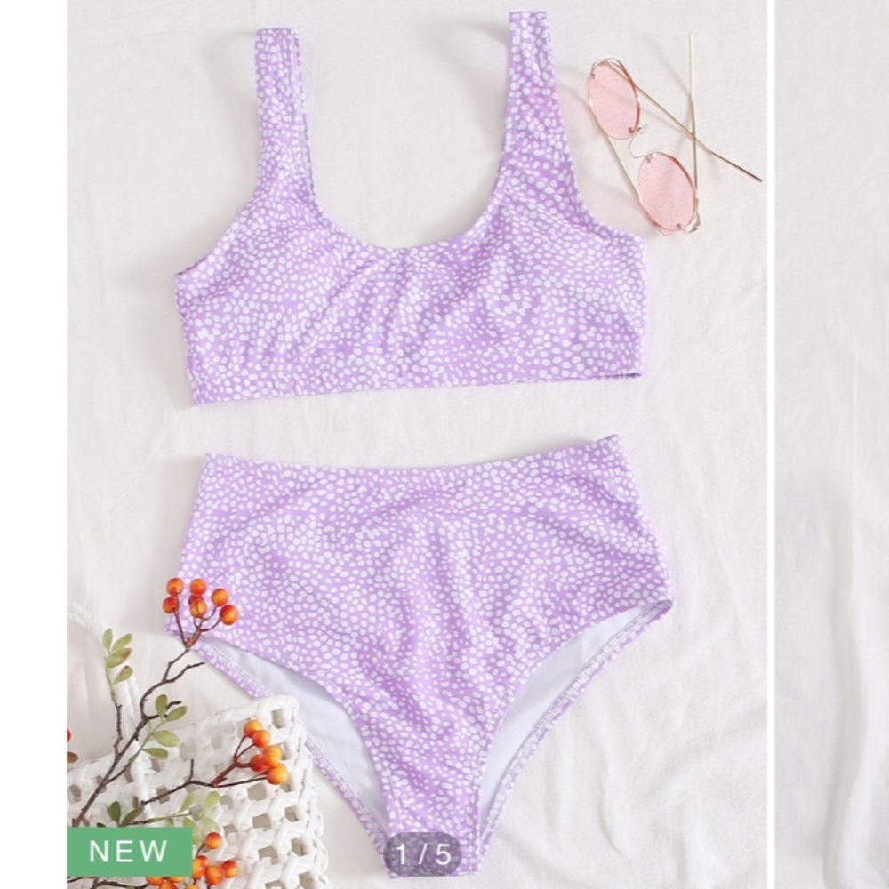 Dalmatian High Waisted Bikini